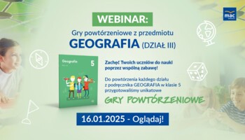 [WEBINAR] Gry powtórzeniowe, Klasa 5, GEOGRAFIA - Dział III