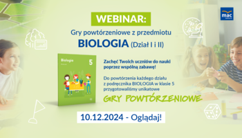 [WEBINAR] Gry powtórzeniowe, Klasa 5, Biologia - Działy I oraz II