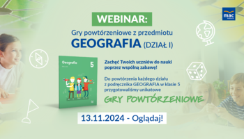 [WEBINAR] Gry powtórzeniowe: Klasa 5, GEOGRAFIA - Dział I