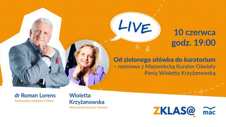 [LIVE Z KLASĄ] Roman Lorens - Od zielonego ołówka do kuratorium