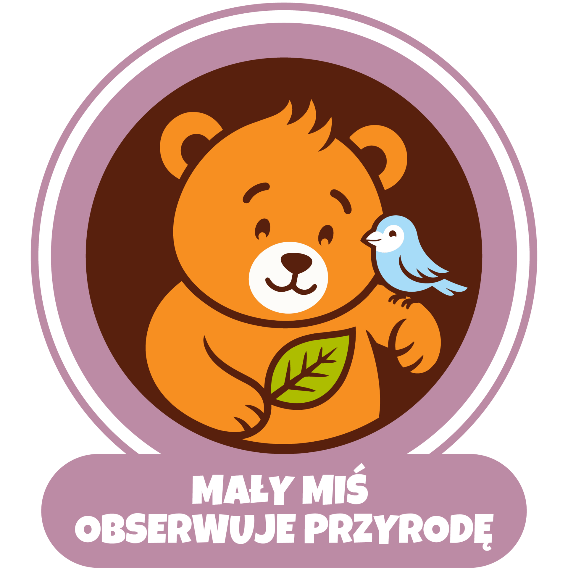 Mały Miś obserwuje przyrodę