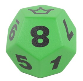 Duża kostka wielościan matematyczny zielony
