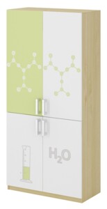 Regał F kolor - pracownia chemiczna