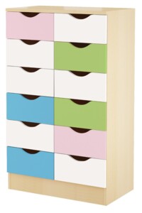 PastelLOVE schowki 6 - element 5 – 12 szuflad