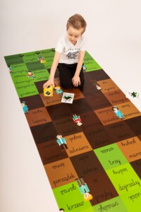 Ortograficzna gra na macie Orto - Pixel: ch i h