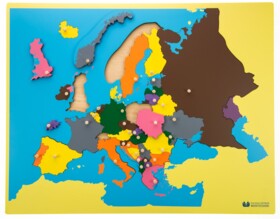 Mapa Europy - puzzle drewniane