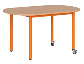 Stół mobilny owalny 120x70 cm rozmiar 6