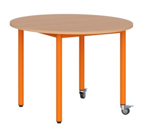 Stół mobilny okrągły 90 cm rozmiar 5