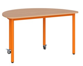 Stół mobilny półokrągły 120x60 cm rozmiar 6