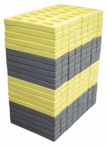 Klocki piankowe Perfect 160 elementów