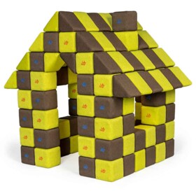 Klocki Jolly Heap joy żółto - brązowe