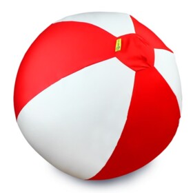 Piłka balonowa XXL Biało - czerwona