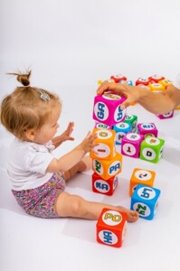 Kostki edukacyjne Sylaby otwarte O A
