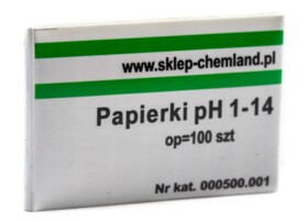 Papierki wskaźnikowe pH 1-14 100 sztuk