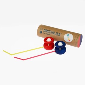Dmuchajka logopedyczna. Dwupak czerwona + niebieska Pilch