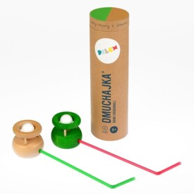 Dmuchajka logopedyczna. Dwupak naturalna + zielona Pilch