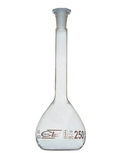 Kolba miarowa kl. B skala brąz 250 ml 