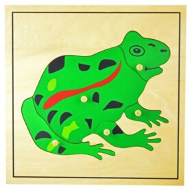 Puzzle drewniane żaba