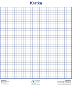 Nakładka magnetyczna na tablicę - kratka