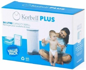 Wkład do pojemnika na pieluszki 3-pack Korbell Plus