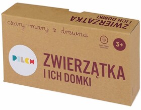 Drewniana układanka  Zwierzątka i ich domki