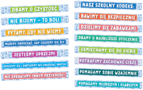 Naklejki na schody Kodeks ucznia