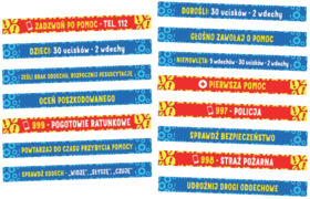 Naklejki na schody Pierwsza pomoc