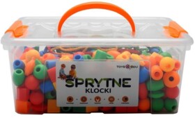 Sprytne klocki. Koraliki do nawlekania 360 elementów