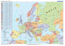 Mapa polityczna Europy 200x150cm