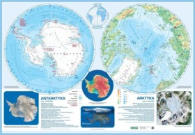 Mapa Arktyki i Antarktyki z Antarktydą