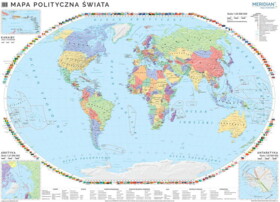 Mapa polityczna świata 200x150cm