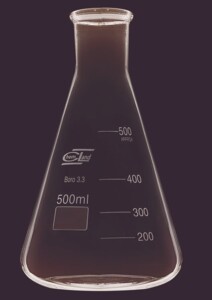 Kolba stożkowa wąska szyja 50 ml