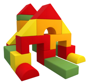 Zestaw piankowy Happy Castle. Zestaw Maxi Orange