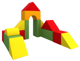 Zestaw piankowy Happy Castle. Zestaw MID Orange