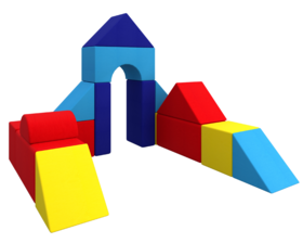 Zestaw piankowy Happy Castle. Zestaw MID Blue