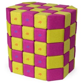 Klocki Jolly Heap basic różowo - limonkowe