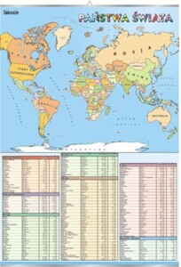 Mapa Państwa Świata - plansza dydaktyczna