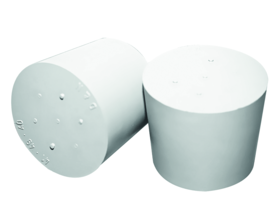 Korek gumowy szary bez otworów 14x18x20 mm