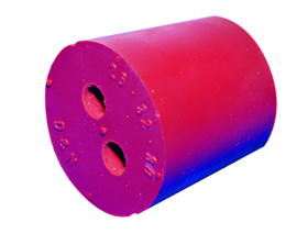 Korek gumowy, 2 otwory 14x18x20 mm