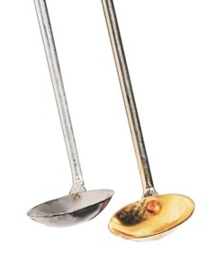 Łyżeczka do spalań - z mosiądzu