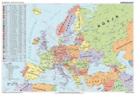 Mapa polityczna Europy, ścienna (2014)