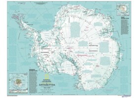 Antarktyda - mapa fizyczna