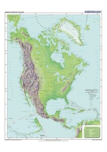 Ameryka Północna - mapa fizyczna