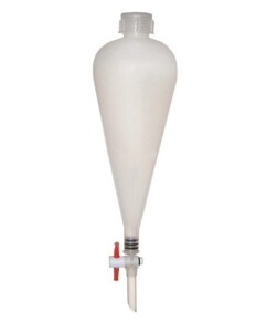 Rozdzielacz stożkowy z PP 250 ml