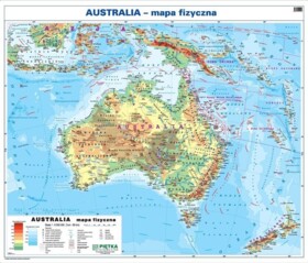 Dwustronna mapa fizyczna/polityczna Australii
