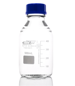 Butelka ze szkła borokrzemowego z nakrętką GL45 250 ml