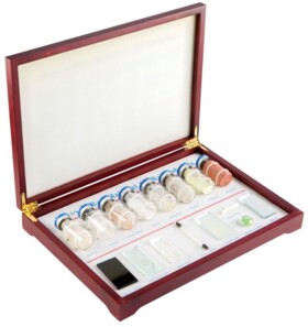 Próbki szkła i pochodnych