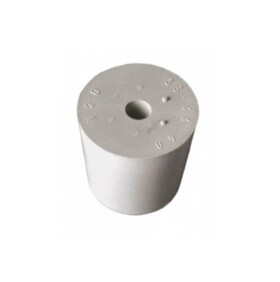 Korek gumowy kauczukowy szary 1 otwór 29x35x30 mm