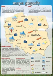 Mapa pogody - plansza dydaktyczna