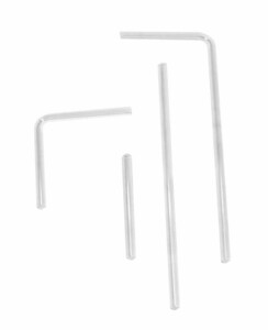 Komplet 4 szklanych rurek